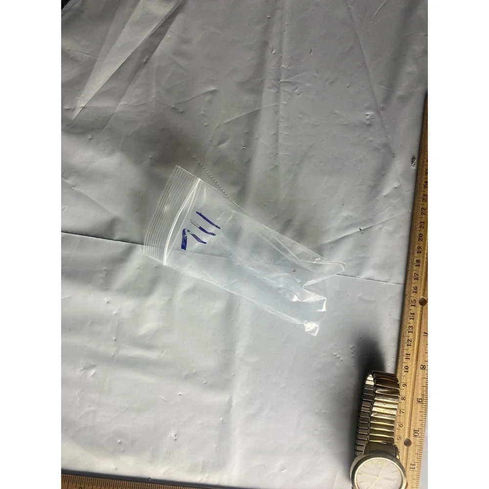 Unbranded Clear Plastic Bag with‎ Blue Markings Watch Parts or Small Items